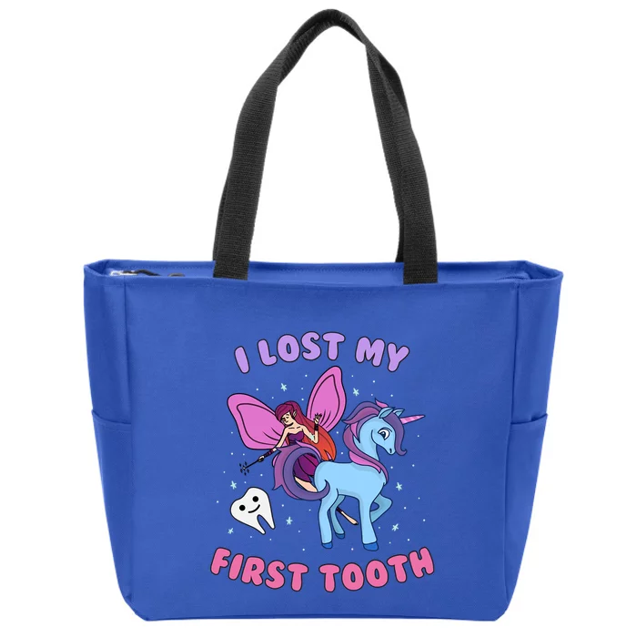 Fairy Unicorn Tooth Fairy Wiggly Teeth Meaningful Gift Zip Tote Bag