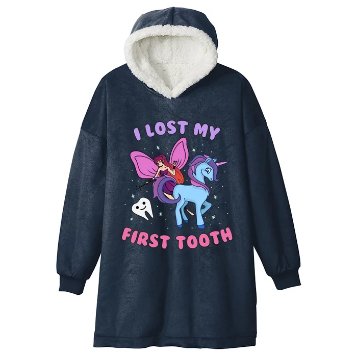 Fairy Unicorn Tooth Fairy Wiggly Teeth Meaningful Gift Hooded Wearable Blanket