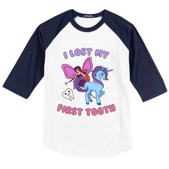 Fairy Unicorn Tooth Fairy Wiggly Teeth Meaningful Gift Baseball Sleeve Shirt