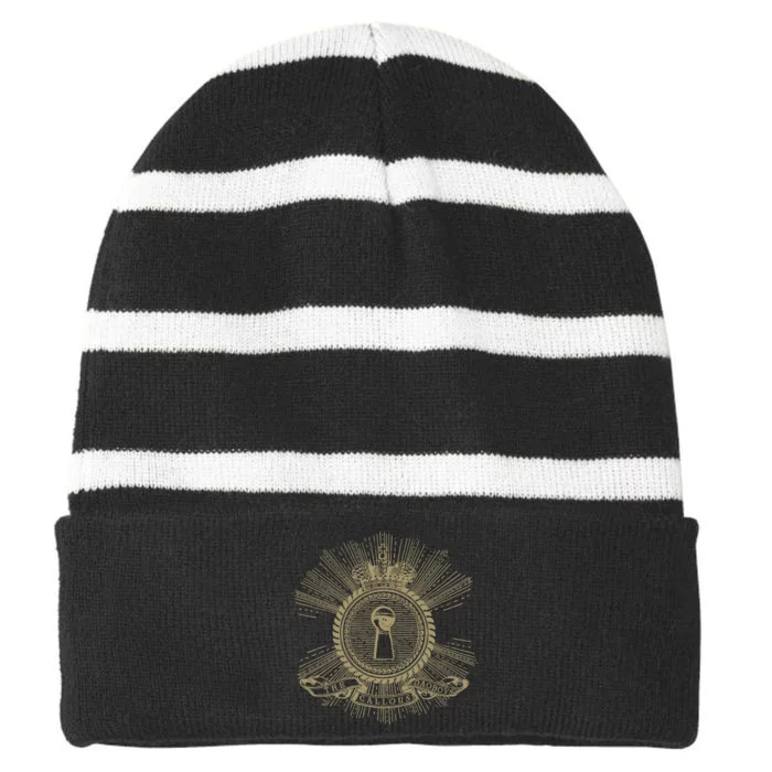 From Under The Daotree Striped Beanie with Solid Band