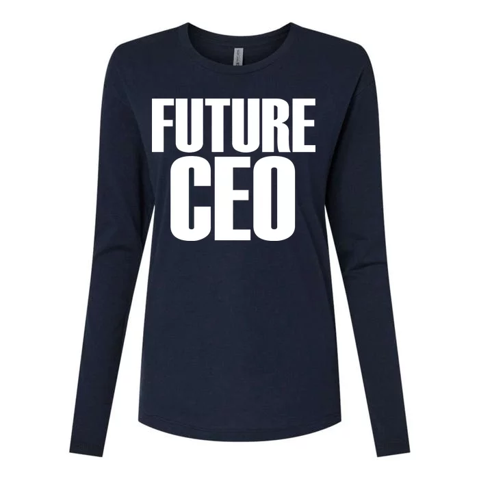 Future CEO Womens Cotton Relaxed Long Sleeve T-Shirt