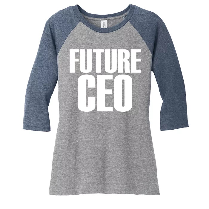 Future CEO Women's Tri-Blend 3/4-Sleeve Raglan Shirt