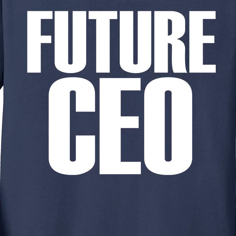 Future CEO Kids Long Sleeve Shirt