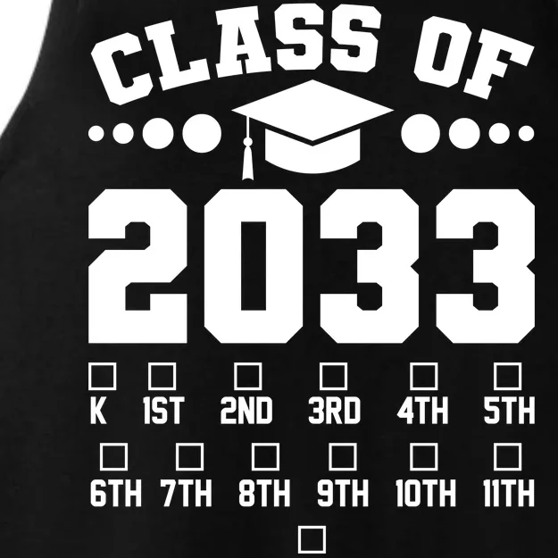 Future Class Of 2033 Check Mark Chart Ladies Tri-Blend Wicking Tank