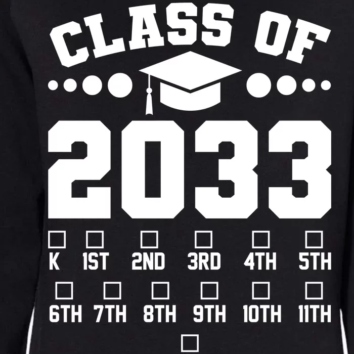 Future Class Of 2033 Check Mark Chart Womens California Wash Sweatshirt