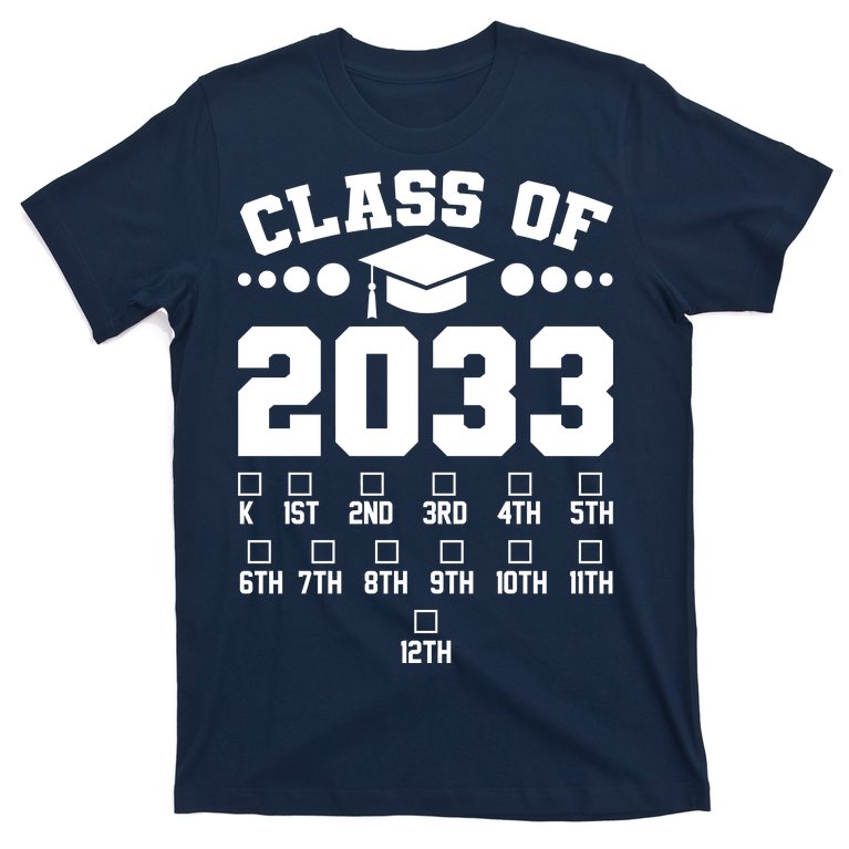 Future Class Of 2033 Check Mark Chart T-Shirt | TeeShirtPalace
