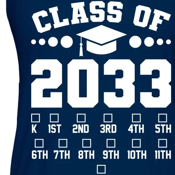 Future Class Of 2033 Check Mark Chart Ladies Essential Flowy Tank