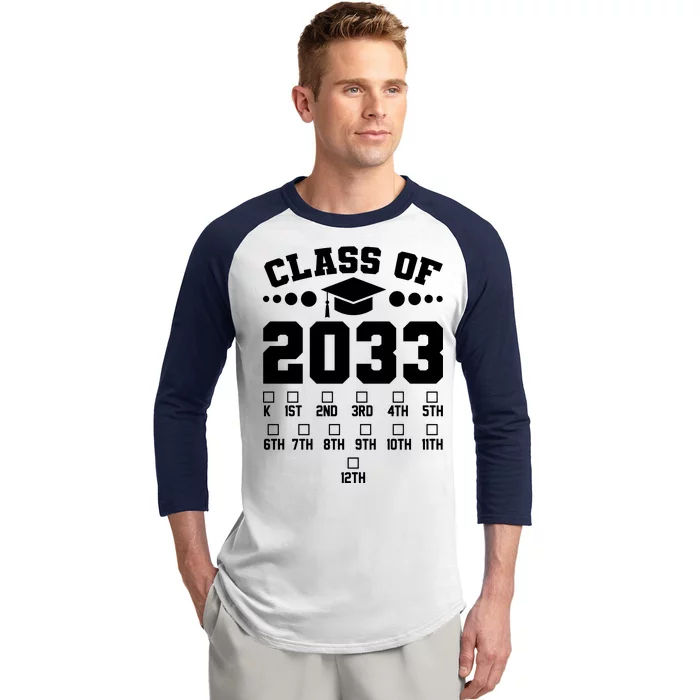 Future Class Of 2033 Check Mark Chart Baseball Sleeve Shirt