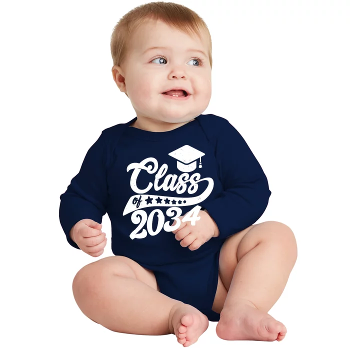 Future Class of 2034 Kindergarten Class Baby Long Sleeve Bodysuit