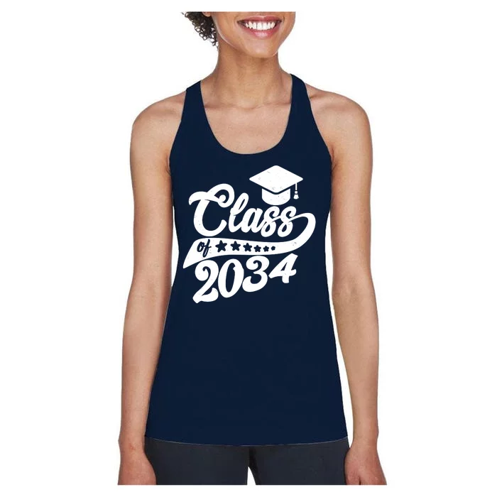 Future Class of 2034 Kindergarten Class Women's Racerback Tank