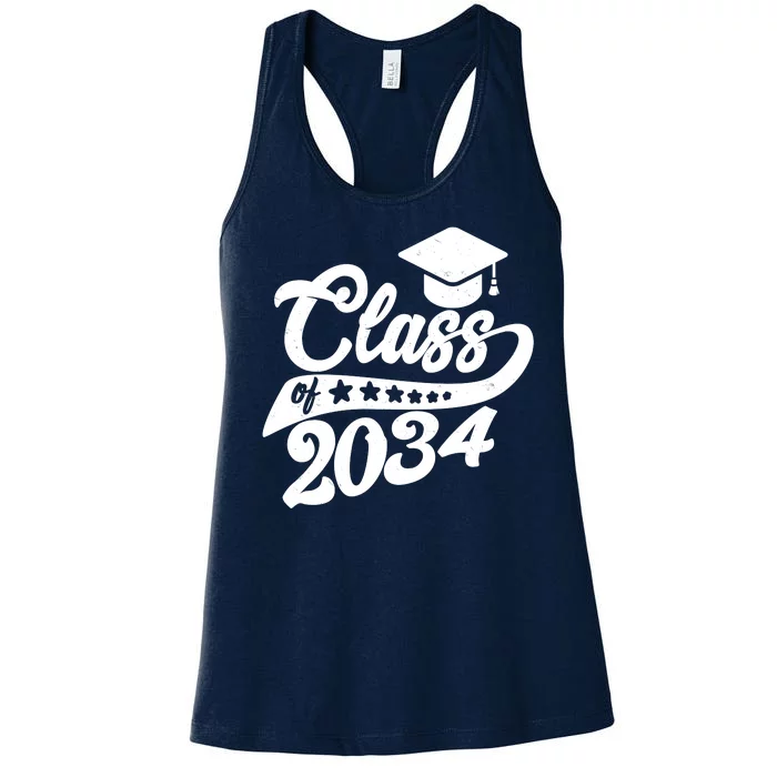 Future Class of 2034 Kindergarten Class Women's Racerback Tank