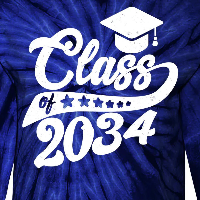 Future Class of 2034 Kindergarten Class Tie-Dye Long Sleeve Shirt