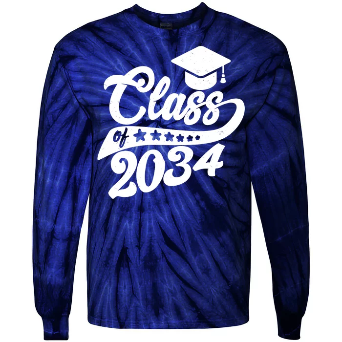 Future Class of 2034 Kindergarten Class Tie-Dye Long Sleeve Shirt