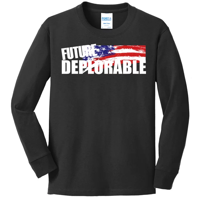 Future Deplorable Kids Long Sleeve Shirt