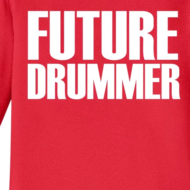 Future Drummer Baby Long Sleeve Bodysuit