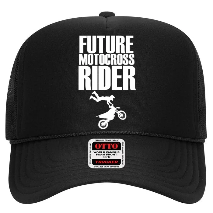 Future Motocross Rider High Crown Mesh Trucker Hat