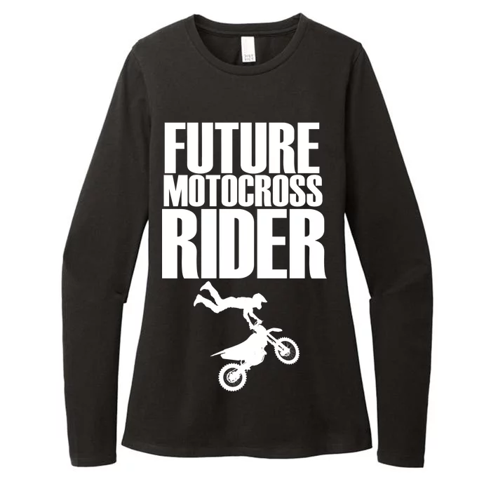 Future Motocross Rider Womens CVC Long Sleeve Shirt