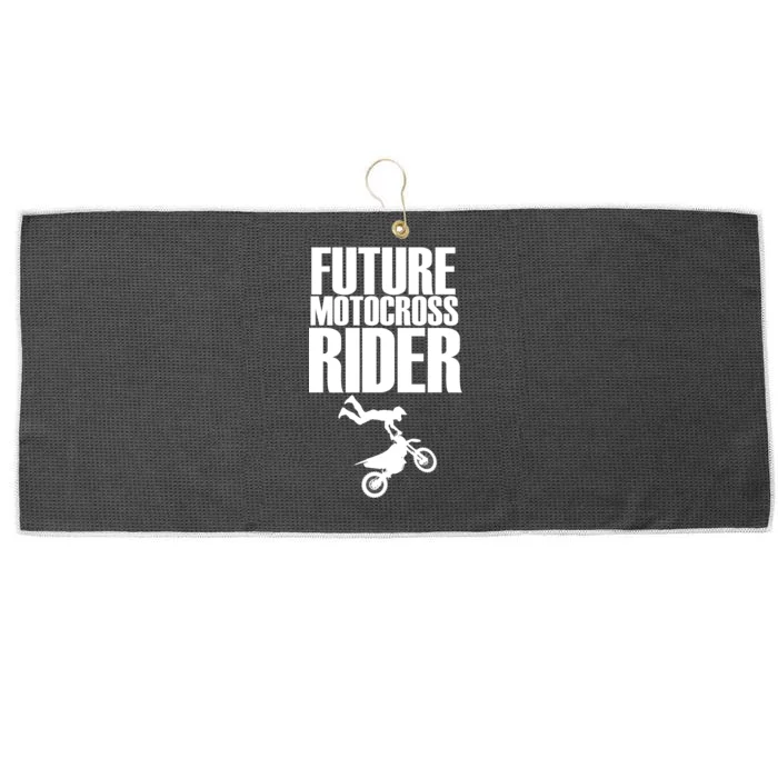 Future Motocross Rider Large Microfiber Waffle Golf Towel