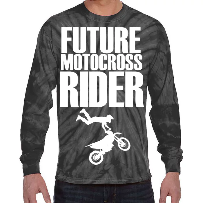 Future Motocross Rider Tie-Dye Long Sleeve Shirt