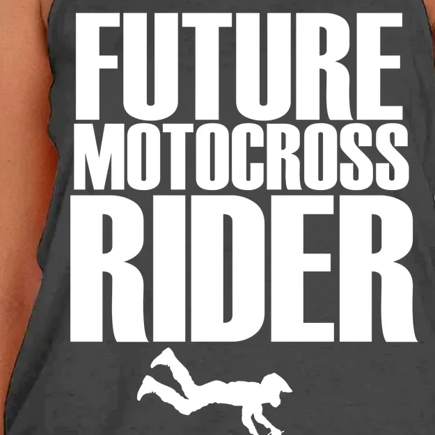 Future Motocross Rider Women's Knotted Racerback Tank