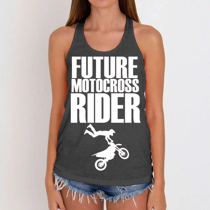 Future Motocross Rider Women's Knotted Racerback Tank