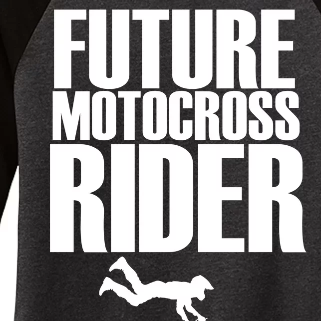 Future Motocross Rider Women's Tri-Blend 3/4-Sleeve Raglan Shirt