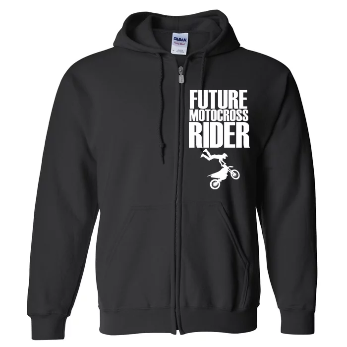 Future Motocross Rider Full Zip Hoodie