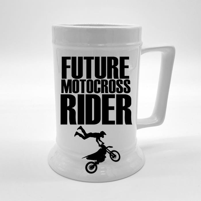 Future Motocross Rider Front & Back Beer Stein