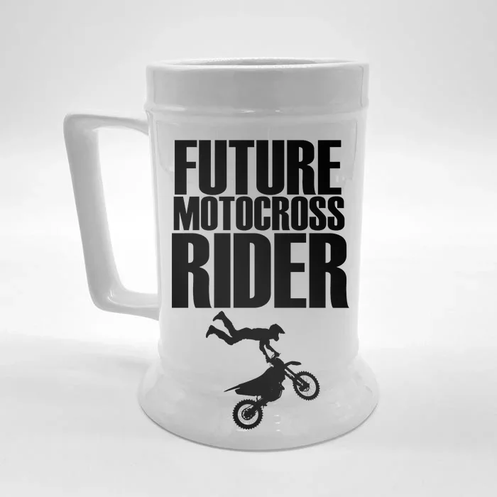 Future Motocross Rider Front & Back Beer Stein