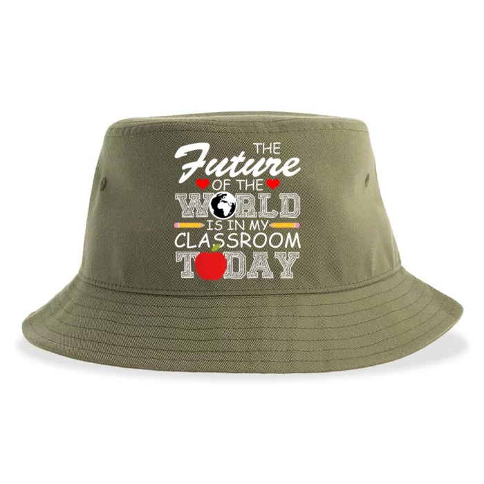 Future Of The World Is In My Classroom Sustainable Bucket Hat