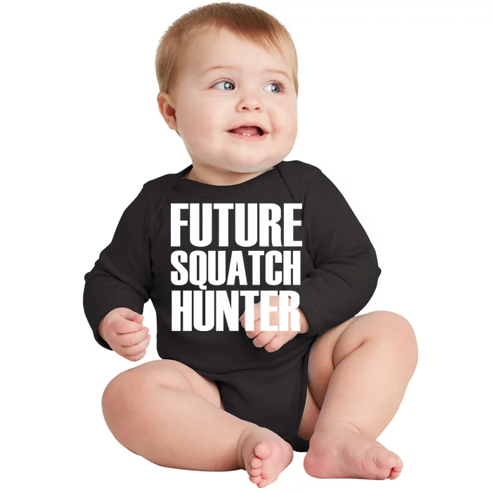 Future Squatch Hunter Baby Long Sleeve Bodysuit