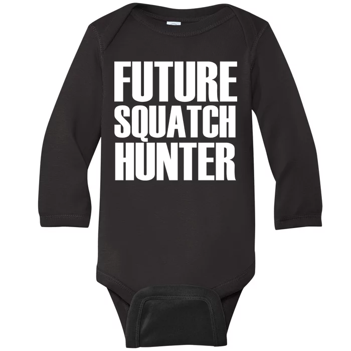 Future Squatch Hunter Baby Long Sleeve Bodysuit