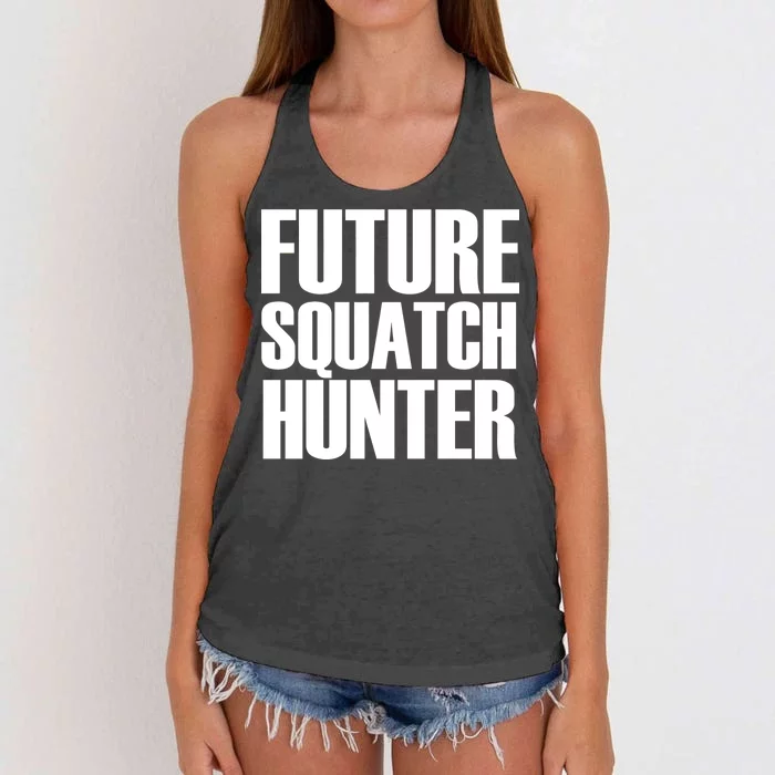 Future Squatch Hunter Women's Knotted Racerback Tank