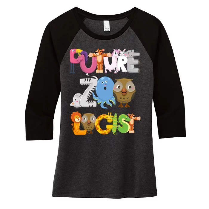 Future Zoologist Women's Tri-Blend 3/4-Sleeve Raglan Shirt