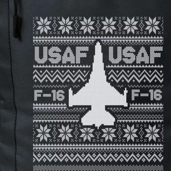 F16 Usaf Ugly Christmas Sweater Gift Fighter Pilot Daily Commute Backpack