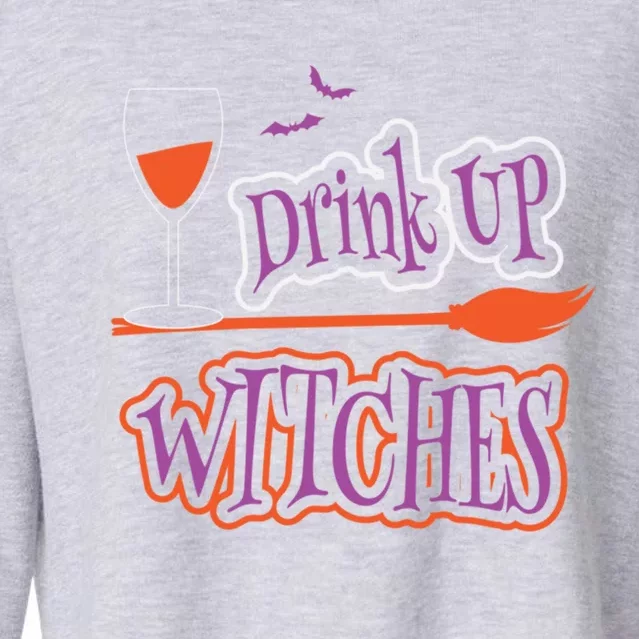 Funny Up Witches Halloween Themed Gift Cropped Pullover Crew