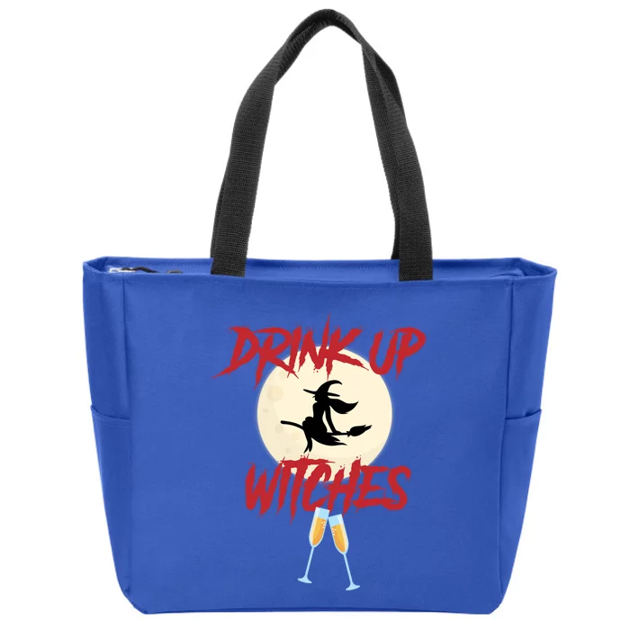 Funny Up Witches Halloween Design Costume Gift Zip Tote Bag