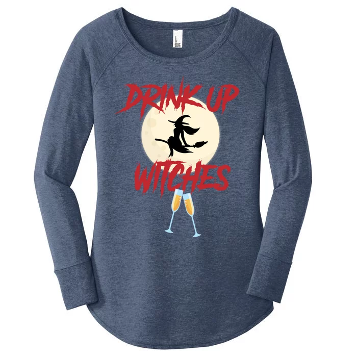 Funny Up Witches Halloween Design Costume Gift Women's Perfect Tri Tunic Long Sleeve Shirt