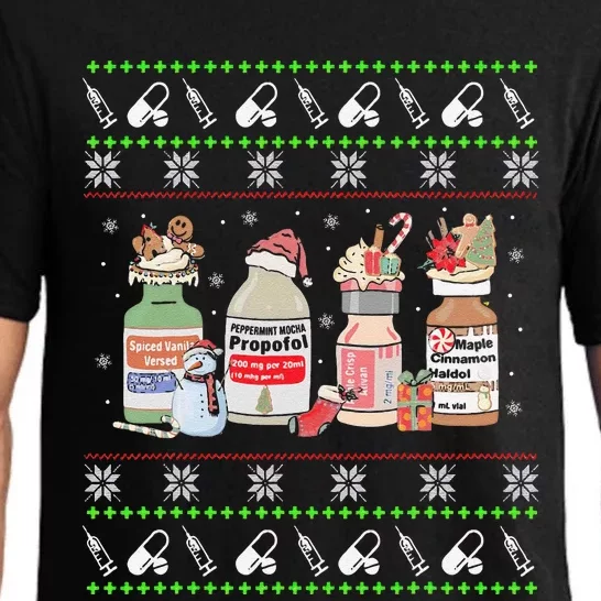 Funny Ugly Xmas Propofol Christmas Nurse Pajama Set