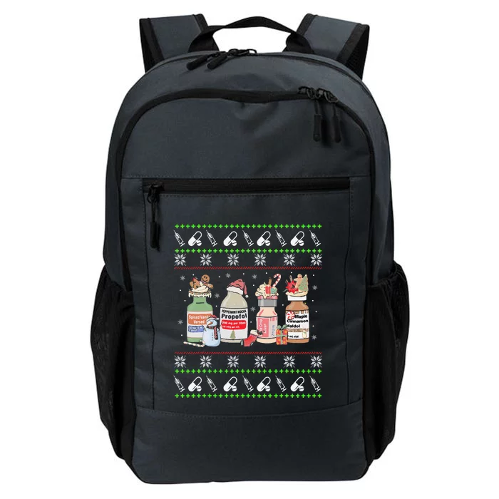 Funny Ugly Xmas Propofol Christmas Nurse Daily Commute Backpack