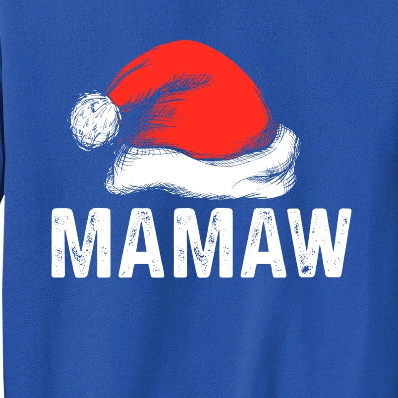 Funny Ugly Xmas Sweater Style Matching Mamaw Christmas Hat Gift Tall Sweatshirt