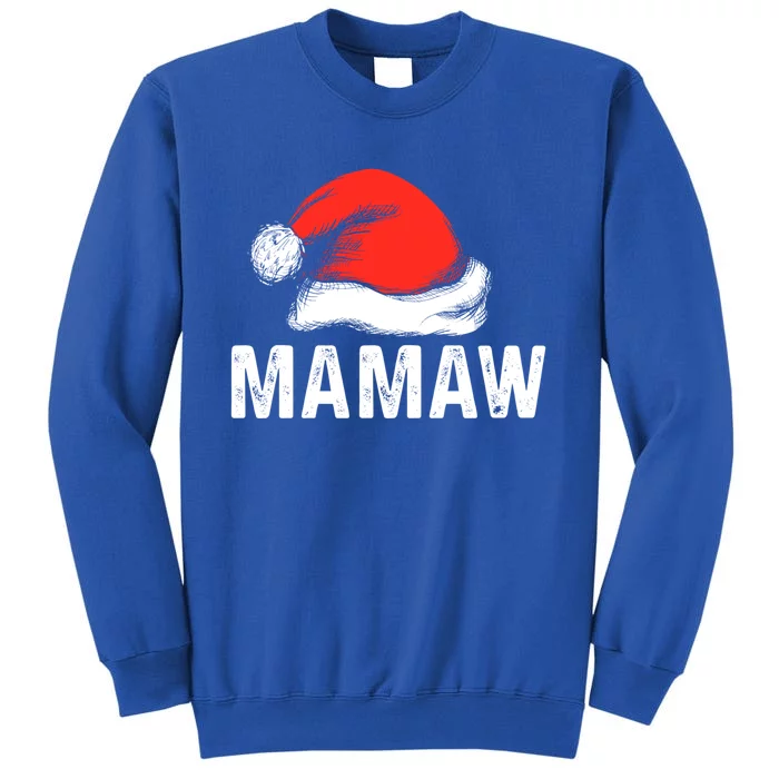 Funny Ugly Xmas Sweater Style Matching Mamaw Christmas Hat Gift Tall Sweatshirt