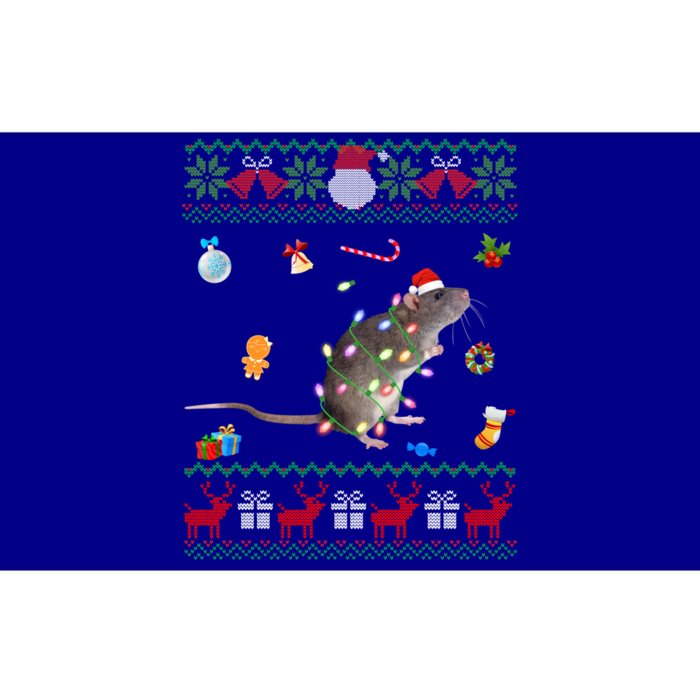 Funny Ugly Xmas Sweater Animals Lights Christmas Rat Gift Bumper Sticker