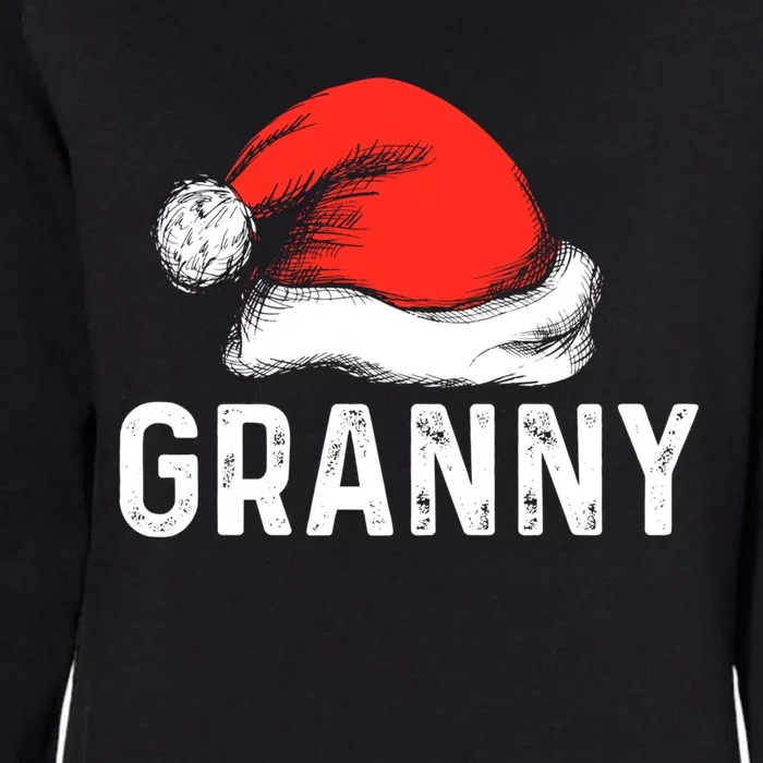 Funny Ugly Xmas Sweater Style Matching Granny Christmas Hat Gift Womens California Wash Sweatshirt