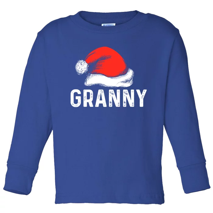 Funny Ugly Xmas Sweater Style Matching Granny Christmas Hat Gift Toddler Long Sleeve Shirt