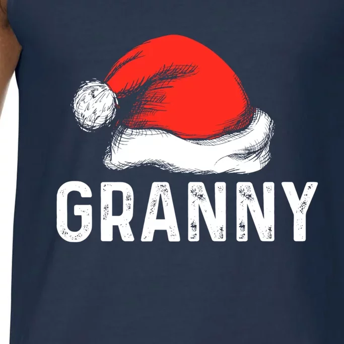 Funny Ugly Xmas Sweater Style Matching Granny Christmas Hat Gift Comfort Colors® Tank Top