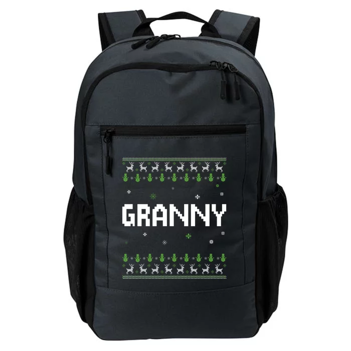 Funny Ugly Xmas Sweater Style Matching Granny Ugly Christmas Gift Daily Commute Backpack