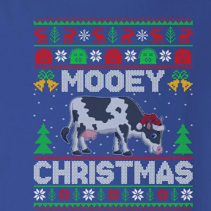 Farmer Ugly Xmas Santa Cow Farmer Mooey Christmas Cute Gift Toddler Long Sleeve Shirt