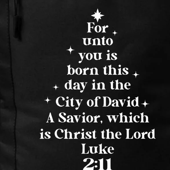 For Unto You Is Born This Day In The City of David A Saviour Daily Commute Backpack