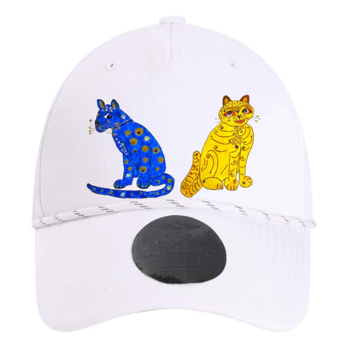 Funny Ugly Yellow Cat And Ugly Blue Cat Performance The Dyno Cap